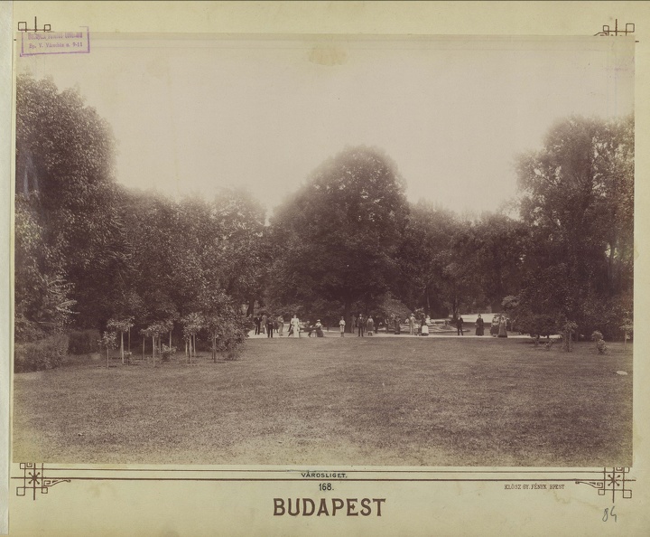 "Városligeti parkrészlet. A felvétel 1890 után készült." A kép forrását kérjük így adja meg: Fortepan / Budapest Főváros Levéltára. Levéltári jelzet: HU.BFL.XV.19.d.1.07.168